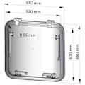 Miniatyrbillede 3 af 4: Vetus Libero Hatch 55 Mm Søvfarvet 450 x 320 mm