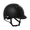 Miniatyrbillede 1 af 3: Equestro Hjelm Modello Eclipse Plain Matt Carbon Finish Rowel Fitting  59-61 cm