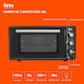 Miniatyrbillede 8 af 10: Tm Electron Rotisserie Varmluftsovn Tmpho045 45l 1400w Søvfarvet