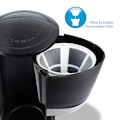 Miniatyrbillede 7 af 8: Tm Electron Dryp Kaffemaskine Tmpcf006 10 Kopper 1.2l 800w Søvfarvet