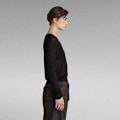 Miniatyrbillede 4 af 7: G-star Besætning Hals Sweater Core Sort M Kvinde