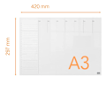 Miniatyrbillede 3 af 6: Nobo Mini Akryl Whiteboard Planlægger A3
