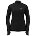 Miniatyrbillede 1 af 2: Odlo T-shirt Med Halv Lynlås Zeroweight Sort L Kvinde