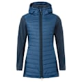 Miniatyrbillede 3 af 6: Vaude Skomer Hybrid Parka Fleecejakke Med Hætte Blå 46 Kvinde