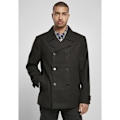 Miniatyrbillede 1 af 8: Urban Classics Klassisk Frakke Pea Coat Sort L Mand