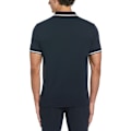 Miniatyrbillede 2 af 3: Original Penguin Jacquard Front Interlock Geometric Kortærmet Polo Grå M Mand