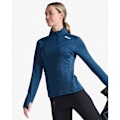 Miniatyrbillede 3 af 8: 2xu T-shirt Med Halv Lynlås Ignition Blå XL Kvinde