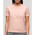 Pikkukuva 1 / 6: Superdry Embossed Vl Relaxed Lyhythihainen T-paita Pinkki L Nainen