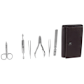 Miniatyrbillede 1 af 3: Zwilling Læder Pocket Case 7 Stykker Manicure Sæt Søvfarvet