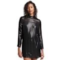 Miniatyrbillede 1 af 5: Superdry Langærmet Kort Kjole Studios Sparkle Sort XS Kvinde