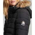 Miniatyrbillede 5 af 6: Superdry Jakke Super Long Line Fuji Sort XS Kvinde