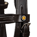 Miniatyrbillede 6 af 10: Equestro Anatomical Logo Tøjle Sort Cob