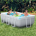 Pikkukuva 2 / 8: Intex Uima-allas Prisma Frame Rectangular With Filter Harmaa 300 x 175 x 80 cm