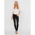 Miniatyrbillede 5 af 7: Vero Moda Jeans Lux Normal Waist Slim Sort L / 30 Kvinde