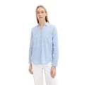 Miniatyrbillede 1 af 6: Tom Tailor Bluse With Slub Structure 1035247 Blå 40 Kvinde