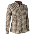 Miniatyrbillede 1 af 2: Deerhunter Lang ærmet Skjorte Heather Red Check Brun S