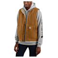 Miniatyrbild 1 av 2: Carhartt Väst Washed Duck Lined Mock Neck Brun M