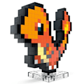 Miniatyrbillede 1 af 6: Mega Pixel Art Charmander Konstruktionsspil Pokémon