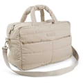 Miniatyrbillede 1 af 3: Done By Deer Quiltet Pusletaske Beige