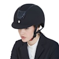 Miniatyrbillede 5 af 6: Equestro Hjelm Modello Eclipse Plain Velvet (3 Padding)  56-58 cm
