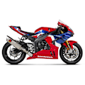 Pikkukuva 3 / 6: Akrapovic Full Line -järjestelmä Track Day Slip On Line Titanium Muffler Cbr 1000rr-r Fireblade/sp 20 Ref:s-h10so25-aplt/td Hopeinen