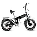 Miniatyrbillede 1 af 8: Sammenklappelig elcykel med fat CMACEWHEEL RX20MAXT, dobbelt motor 1500W, sort