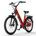 Miniatyrbillede 2 af 5: Elektrisk bycykel LANKELEISI ES500PRO, 500W motor 48V 14.5Ah batteri 24'' dæk 32 km/t maks. hastighed