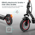Miniatyrbillede 10 af 11: El-løbehjul iScooter i9 Max - 10" - Motor 36V 500W - 25 km/t - APP