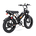 Miniatyrbillede 5 af 11: Fed elcykel 20" PURE UNICORN U5, 1000W 19.2Ah, Moto Style, Sort