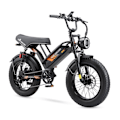 Miniatyrbillede 2 af 11: Fed elcykel 20" PURE UNICORN U5, 1000W 19.2Ah, Moto Style, Sort