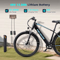 Pikkukuva 10 / 11: PURE UNICORN U3 29" sähkömaastopyörä, 750W 48V 12.8Ah, musta