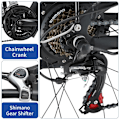 Miniatyrbillede 9 af 11: Elcykel HALO KNIGHT H02, 48V 750W 16Ah, 21-speed, Sort