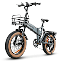 Pikkukuva 3 / 9: Sähkömaastopyörä SAMEBIKE XWLX09-II, moottori 1000 W, akku 48 V 15 Ah, kokoontaitettava