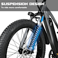 Pikkukuva 7 / 10: Sähkömaastopyörä CMACEWHEEL TP26, 750W 17Ah, 26" * 4.0 fatbike - Harmaa-musta