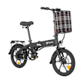 Miniatyrbillede 7 af 11: El-bycykel DYU A1F Pro, motor 36V 250W, fuldt foldbar, sort