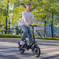 Pikkukuva 8 / 11: Minikokoon taitettava sähköpyörä DYU C3, 14", moottori 36V 250W, musta