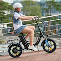 Pikkukuva 8 / 8: Kaupunkisähköpyörä iSinwheel U4, 36V 10.4AH 250W, 16" Foding-sähköpyörä - musta