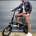 Miniatyrbillede 11 af 11: El-bycykel DYU A1F Pro, motor 36V 250W, fuldt foldbar, sort