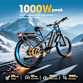 Miniatyrbillede 7 af 11: Elcykel PULUMA PE86, 500W motor, momentsensor, 48V 20Ah batteri, sort og blå