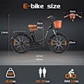 Miniatyrbillede 7 af 10: Elcykel til byen TTGO YY-26ST, 350W 36V 14.5Ah, Shimano 6S