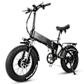 Miniatyrbillede 2 af 8: Sammenklappelig elcykel med fat CMACEWHEEL RX20MAXT, dobbelt motor 1500W, sort