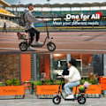 Miniatyrbillede 6 af 7: City El-Scooter iScooter i12, Motor 36V 500, 25 km/t, 12-tommer dæk
