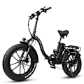 Miniatyrbillede 3 af 9: Sammenklappelig Step-Thru Elcykel CMACEWHEEL Y20, 750W 48V 18Ah, Fat Tire, Sort