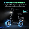 Miniatyrbillede 9 af 11: El-scooter med sæde BOGIST M5 Elite, 14" dæk, motor 48V 500W