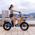Miniatyrbillede 8 af 8: Sammenklappelig elcykel RIDSTAR MN20 - 1000W 48V 15Ah - 20" Fat Tire