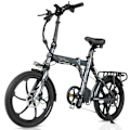 Pikkukuva 3 / 11: Taittuva sähköpyörä CMACEWHEEL EM20, 350W 36V 12Ah, 20", harmaa
