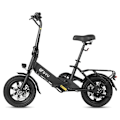 Pikkukuva 1 / 11: Minikokoon taitettava sähköpyörä DYU C3, 14", moottori 36V 250W, musta