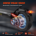 Miniatyrbillede 5 af 10: El-løbehjul iSinwheel T4 - 10" - 500W 48V 12.5Ah - APP-styring