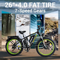 Miniatyrbillede 7 af 7: Elcykel ORLMS V3, Daul-motor 52V 2000W, batteri 52V 25AH
