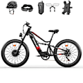 Miniatyrbillede 1 af 11: Tifgalop ES7Pro Elcykel Dobbeltmotor, 1500W, 52V 21Ah Batteri, Sort